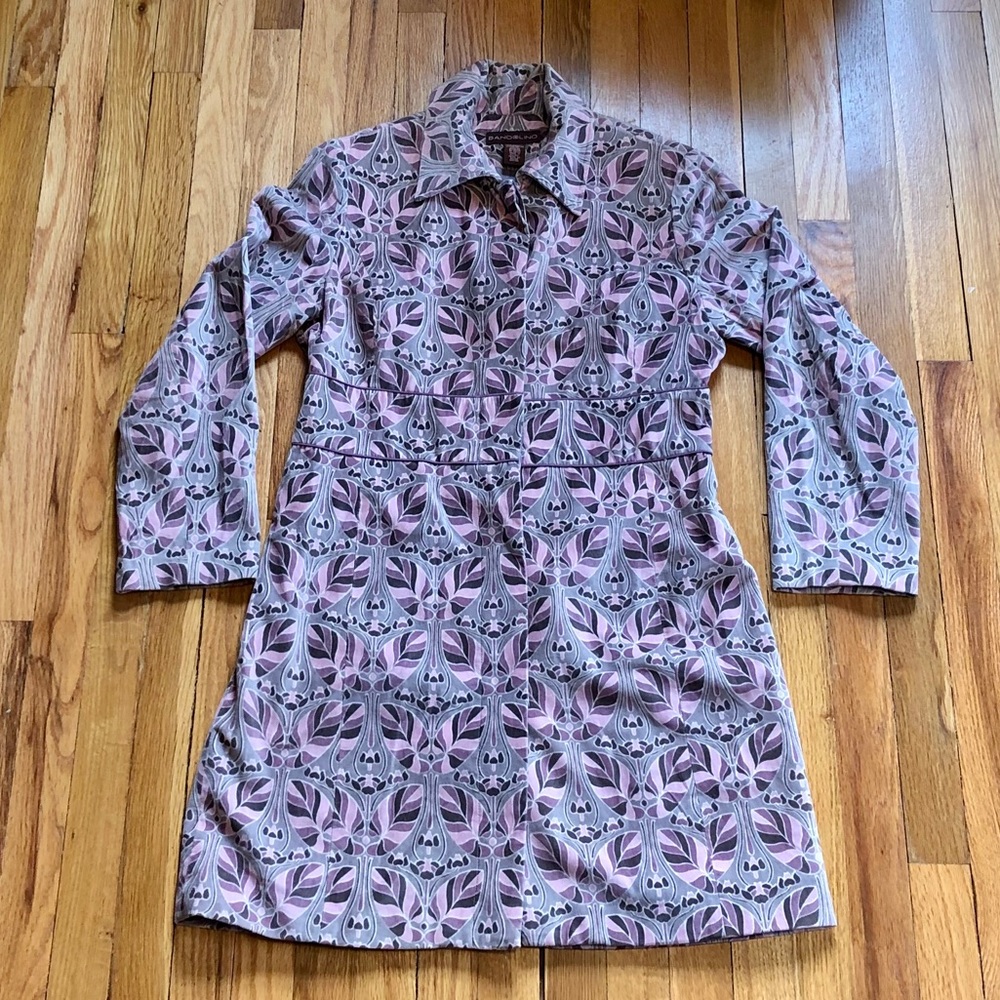 Bandolino Microvelvet Retro Trench Coat.